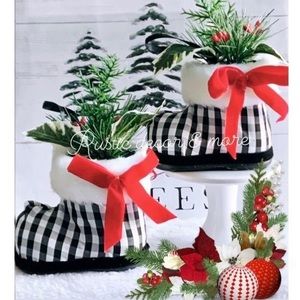 Christmas Holiday Santa Boots
Buffalo Plaid Check Faux Fur